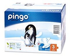 PINGO - Couches Écologiques - T3 - Pour Bébés de 4 à 9 Kg - Respectueuses de l'Environnement - 88 Couches