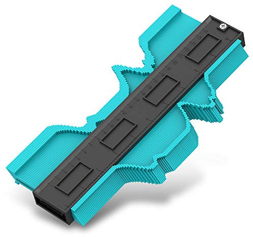 Outil Gadgets pour homme - Jauge de contour de 25,4 cm - Duplicateur de contour TINMARDA - Copie avec précision des formes irrégulières pour un ajustement parfait et une coupe facile, travail du bois,