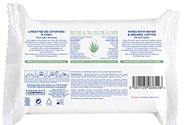 Mustela Lingettes À L'Eau Bio Cotton , 60 Unité (Lot De 1)