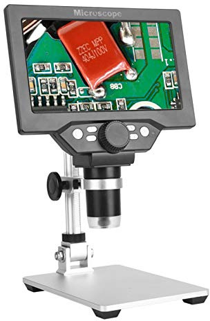 Högupplöst 1 st 12 MP 7-tums LCD 1200X elektroniskt mikroskop med stativ och bas för elektronisk underhållsindustri (europeiska föreskrifter)