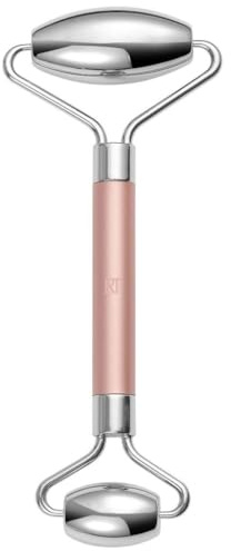REAL TECHNIQUES Cryo Sculpt Gesichtsroller Gesichtsmassageroller für geschwollene Augen und Unteraugenroller für Gesicht, Hals und Augen, 1 Stück, Rosa
