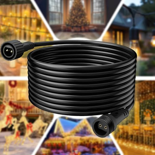 Joycome 6M/19.6Ft Christmas Light Extension Cable 2 Pin Connector