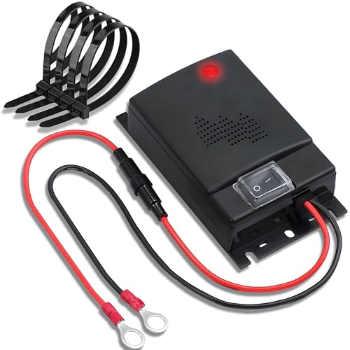 Retoo Repellente Martore Auto con Ultrasuoni - Protezione Immediata Antiroditori e a Lungo Termine Anti Martora nel Vano Motore - Ultrasuoni per Topi - Funziona con Batteria Veicoli 12V