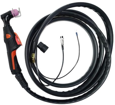 ATooi Professional 60A Plasma Cutting Torch With Pilot Arc 4m 13ft Plasma Cutter Gun 60 Plasma Torch (Color : A. 4m Full Torch)