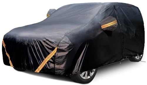 Autoabdeckung Für Mercedes-Benz Clase S S280 S350 S450L| wasserdichte, Atmungsaktive Vollgarage Für Den Außenbereich, Wetterfeste, Staubdichte Autoplane (Color : Black, Size : S450L 4Matic)