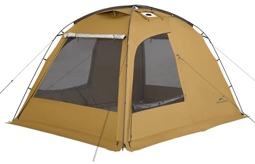 Naturehike 4 Hot Seasons Waterproof Camping Winter Thermal Family Tent with Chimney 2-4 Persons for Camping, Car Travel
