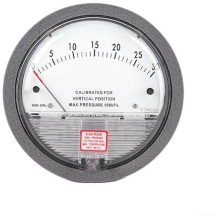 HOHOVYVY Barometer,Barometer Analog,Differenzdruckmessgerät Barometer Analog Mikromanometer Zeiger Luftmessgerät(0-30pa)