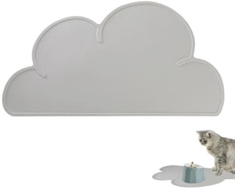 Napfunterlage für Kleine Hunde und Katze, Napfunterlage Silikon Katzen und Kleine Hunde, wasserdichte Haustier Futtermatten rutschfeste Katzennapf Unterlage, Unterlage für Katzennapf