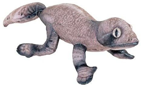 Wild Republic Coilkins Gecko à Queue Feuillue, Peluche, 30 cm, Rempli de Bouteilles d'eau recyclées