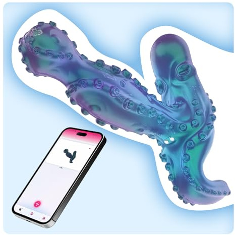 Oziral Vibromasseur anal rotatif à 360° pour homme, stimulation de la prostate, massage pour homme, contrôlé par application, 9 modes de vibration. Plug anal unisexe, jouet sexuel pour homme.