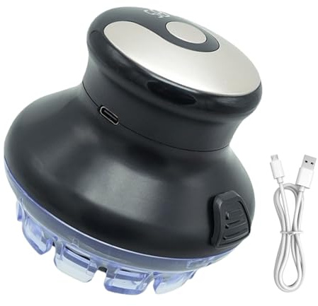 Type de cheveux électrique - Tondeuse ronde à grande vitesse lavable à l'eau | Tondeuse à cheveux avec écran LED rechargeable par USB pour tête chauve