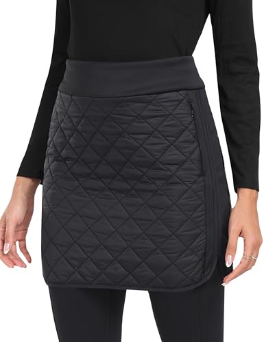 MoFiz Faldas Mujer Invierno Falda Plumón Térmica Falda Cruzada de Golf | Impermeable,Abrigada,Ootoño-invierno,Actividades al aire libre,Falda de senderismo,Ligera