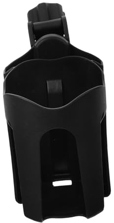 SOPOTUTU Portavasos Soporte para Botellas de Abs Negro para Silla de Ruedas y Andador Accesorio Resistente que Previene Caídas, Adecuado para Movilidad y Uso Diario