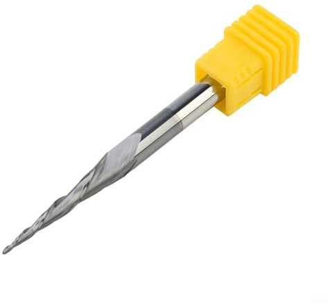R0.5 D6 30.5 75L Einschneidiger Kegel-Kugelfräser, für CNC-Fräser für HRC55 gehärteten Stahl, beschichteter Legierungsschneider mit 6 mm Schaft