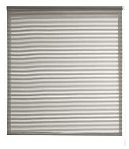 Estoralis | Robert | Estor Enrollable Diseño Moderno | Translúcido Rayas | Gris | 130 x 195 cm (Ancho/Alto) Tamaño Tela 127 x 190 cm | Estores para Ventanas y Puertas