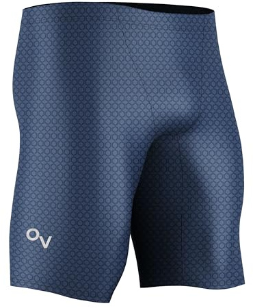 Onvous Herren AquaGenesis-Lite Badeanzug für Rennsport und Training, schneller, flexibel, bequem, Größen: 28-38, Herren, grau, 30