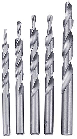 belupai Lot de 5 forets hélicoïdaux étagés HSS 4-8/5-9/5-10/6-10/8-12 mm