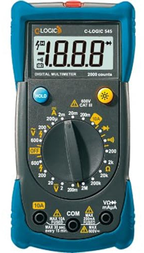Multimetro Digital Basico C-Logic 140x67x30mm
