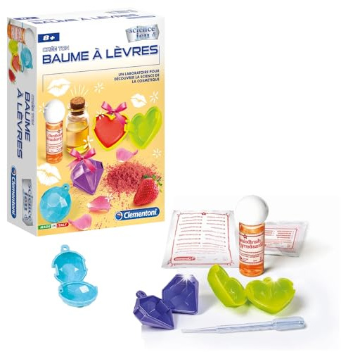 Science & Jeu Crée ton Baume à Lèvres Coffret Cosmétique Fraise Dès 8 Ans