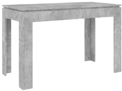 vidaXL Dining Table Scandinavian Simple Clean Lines Home Indoor Restaurant Kitchen Table Dining Room Furniture Concrete Grey Engineered Wood