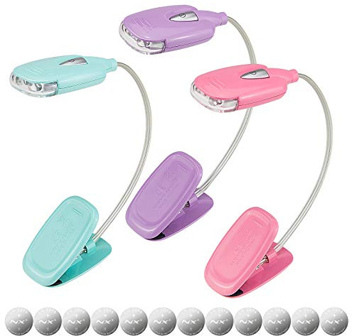 LUXSWAY Book Light for Reading at Night in Bed Kids Bookmark Bed Clip Book Lights for Kids Lamp Portable LED Reading Light with Flexible Cordless Reading Lamp for Travel