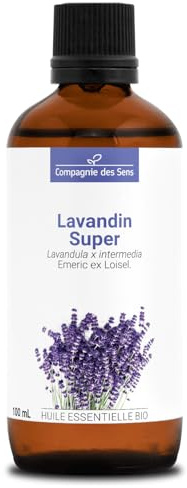 LAVANDIN SUPER BIO - 100 mL - Huile Essentielle de Qualité Premium - 100% Pure, Naturelle, Garantie ChromaCert - Chémotypée et Intégrale - La Compagnie des Sens