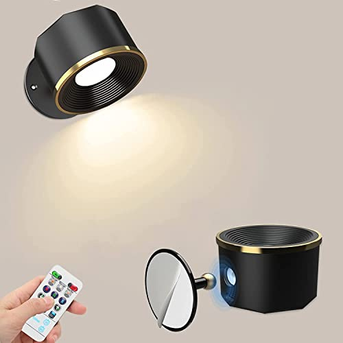 Speclux Lampada Da Parete Per Interni, Luci Da Parete Senza Fili Per Il Montaggio a Parete Con Batteria Ricaricabile Con Porta Di Ricarica USB, Luci Di Lettura a LED Dimmerabili Ruotabili a 360°