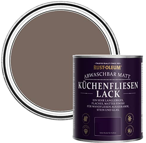 Rust-Oleum abwaschbare Küchenfliesenlack in braun mit Matt Finish - Flussufer 750ML