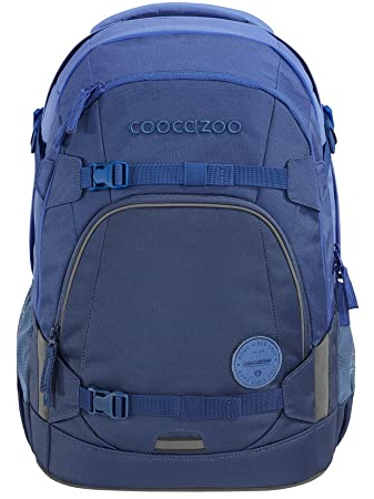 coocazoo Schulrucksack Mate „All Blue”, blau, ergonomischer & anpassbarer Tornister, höhen- & größenverstellbar, mit Brustgurt & Hüftgurt, ab der 3. Klasse