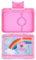 Yumbox Snack Box - 3 Compartment Leakproof Bento Lunch Box for Kids (Fifi Pink with Rainbow Tray) (FPSN202303R)
