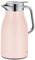 alfi SKYLINE 1,0l, pastel rose, Edelstahl-Isolierkanne mit hygienischem Hartglaseinsatz, Drehverschluss mit bequemer Drucktaste, ergonomischer Griff, ideal als Kaffeekanne, Teekanne, BPA-frei