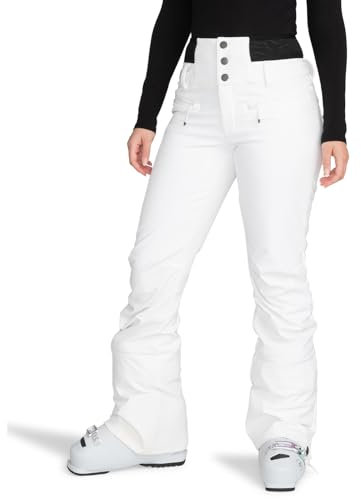 Roxy Rising High Skinny - Technical Snow Pants for Women - Funktionelle Schneehose - Frauen - S - Weiss.