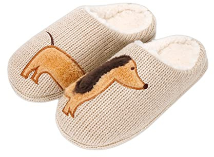 AONETIGER Winter Hausschuhe Damen Herren Plüsch Pantoffeln | Warme Flauschige Bequeme Plüsch Rutschfeste | Kunstpelz Gefüttert | für Wohnzimmer Küche Gäste kurze Erledigungen