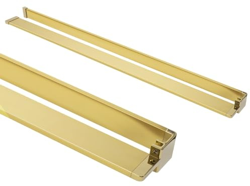 Rea ETAGERE POUR PAROI DE DOUCHE EVO GOLD Support de Douche en Aluminium pour Salle de Bain (doré)