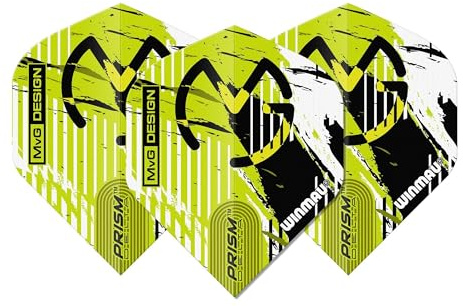 WINMAU Prism Delta MVG Design Green/White/Black - Dart Flights