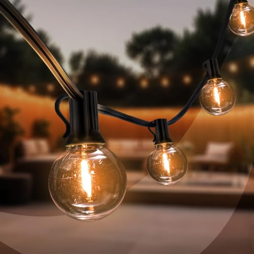 Ledvion Lichterkette 8.5M, 10x E12 LED, Wasserdicht IP44, 3W, 2700K, LED Lichter Ketten Außen, Lichternetz Außenbereich