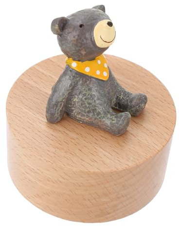 TOPPERFUN Holz Spieluhr Cartoon Ebene Uhrwerk Musikbox Desktop Dekoration Für Kinderzimmer Wohnzimmer