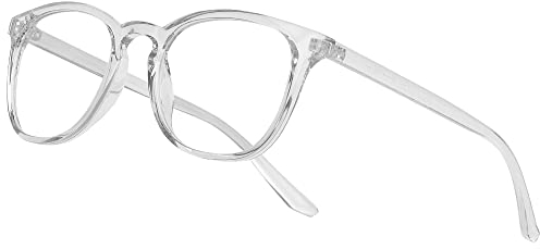 Ulknyss Blaulichtfilter Brille ohne Sehstärke Computerbrille mindert Augenbelastung Blaufilter Gaming Brille Transparent für Herren Damen (Junge Farben)