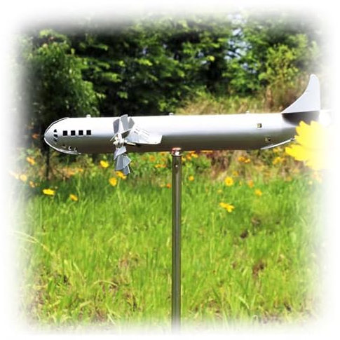 B-29 Gartenflugzeug, Windmuehle Magisch, WindmüHle Deko Garten, Gartenguru Windspiel, füR Garten Hof Balkon Rasen Hof Dekoration