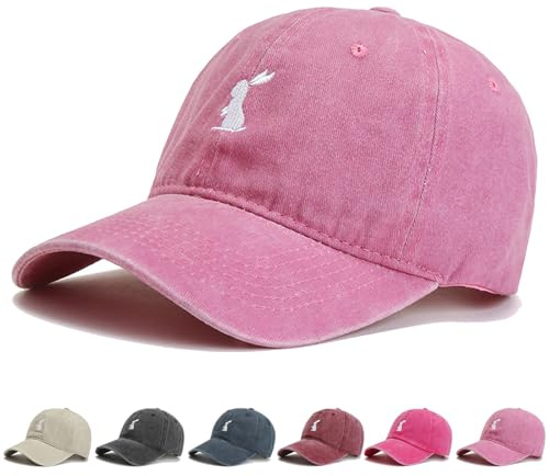 CWENDANER Unisex Baseballkappe, Baseball Cap Damen Herren 100% Baumwolle, Vintage Basecap Kappe, Verstellbar Schildmütze Für Sport Reisen Drauße, Einfarbig, Einheitsgröße Baseballmütz