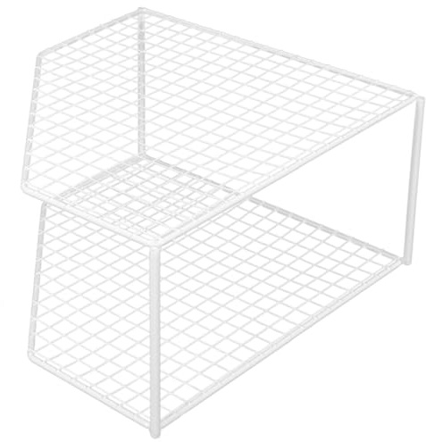 HOODANCOS Corner Display Shelf Kitchen Pan Organizer with Rounded Edges Space-saving Household Rack for Pots Pans Storage Suitable for Kitchen Bathroom Office