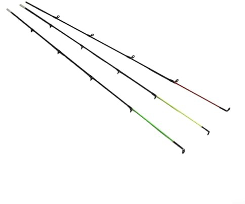 Eawfgtuw Für Feeder-Karpfenruten, obere Spitze für Angelzubehör, Fiberglas, M/L/H, 50–120 g, Ersatzspule, 50,5–53,7 cm Länge, kompatibel mit 40–120 g Ruten, (72)
