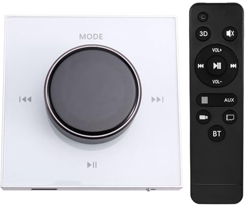 Wadakada 86 Controller Hi-Fi Professionale Intelligente per Musica di Sottofondo Stereo da Parete Mini Amplificatore da Incasso Bluetooth Bianco