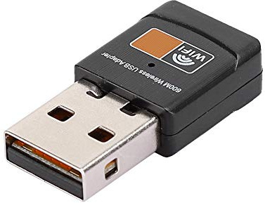 Acouto Adaptador WiFi USB 2.4G-5G 600Mbps Mini Tarjeta de Red Inalámbrica para Computadora de Doble Banda Receptor de Películas Altas TV y a 11AC(5G) Transmisión Dual en Línea 11N Alternativa para