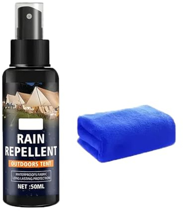 Rakiuty Spray Impermeabilizzante per Tende, Spray Impermeabilizzante Tessuti Tende,Ottimo per Tende, Zaini, Capispalla, Indumenti Sportivi e Altro Ancora,100ML