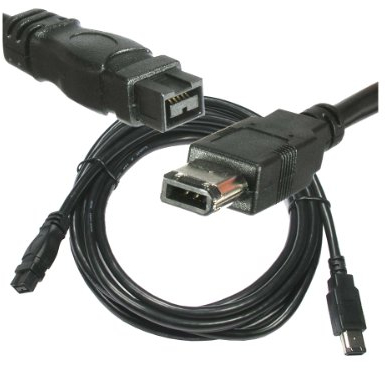 KALEA INFORMATIQUE Cavo adattatore FireWire 400 IEEE1394a 6 punti a FireWire 800 IEEE1394b 9 punti maschio. Lunghezza 1,8 m