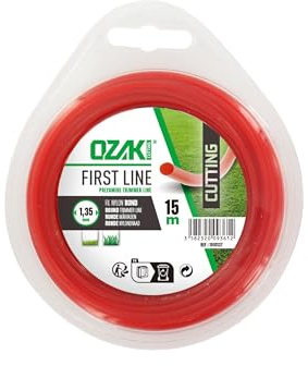 OZAKI - Bobine Fil Nylon Carré - Longueur 15m - Ø 1,35mm - Matières Vierges - Haute Durabilité - Excellente Tenue À L'Œillet