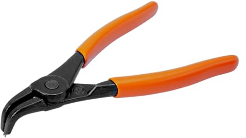 Bahco 2990-180 External Circlip Pliers with 90 Degree Angled Jaws, Red/Black, 180 mm