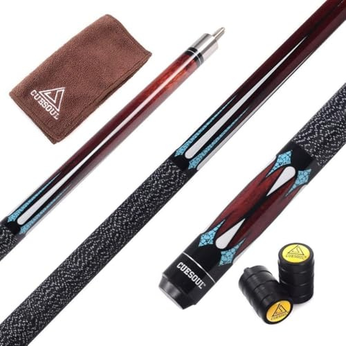 CUESOUL 58 Pollici 19 Oz 1/2 Snodato Maple Stagno del Biliardo (CSTB005U)