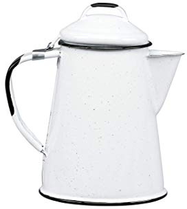 WARMCOOK CINSA-315599 Kaffeekanne aus emailliertem Stahl, 2 Tassen, Weiß